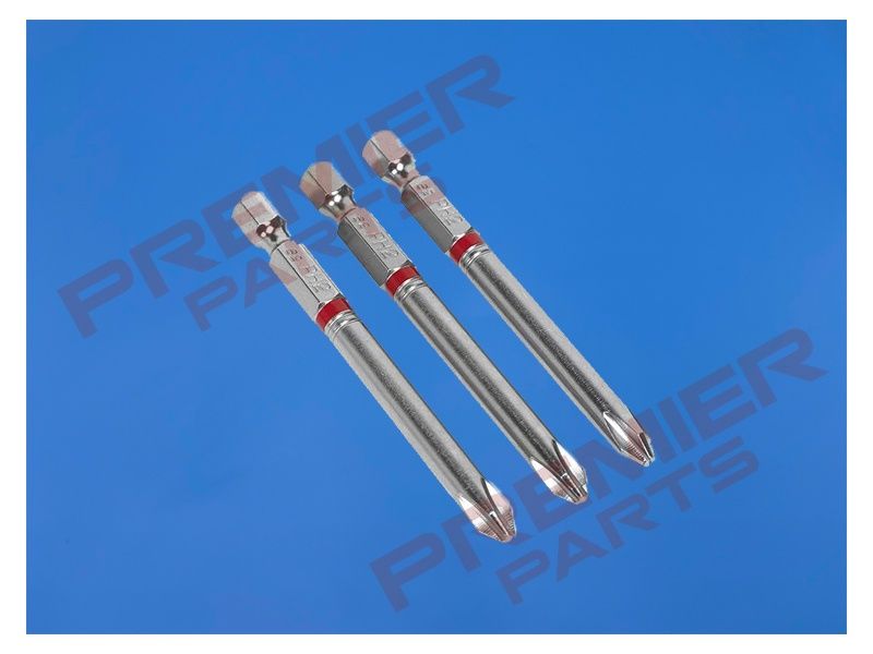75MM PHILLIPS NO2 PACK OF 3 TOOL BITS