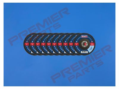 Assorted Grit Flap Discs Zirconium Ø115mm Ø22mm Bore - Pack of 10