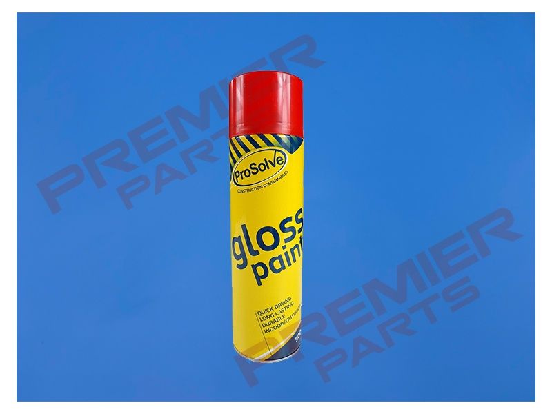 ACRYLIC GLOSS SPRAY PAINT RED 500ML RAL3020