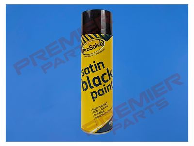 ACRYLIC SATIN SPRAY PAINT AEROSOL BLACK 500ML RAL9005