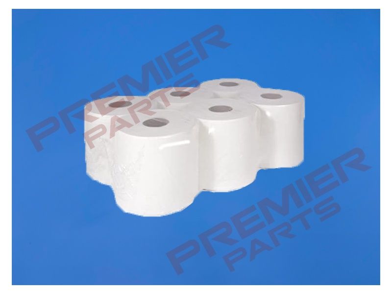 WHITE CENTRE FEED ROLLS EMBOSSED (PACK OF 6, 175MM X 150M)