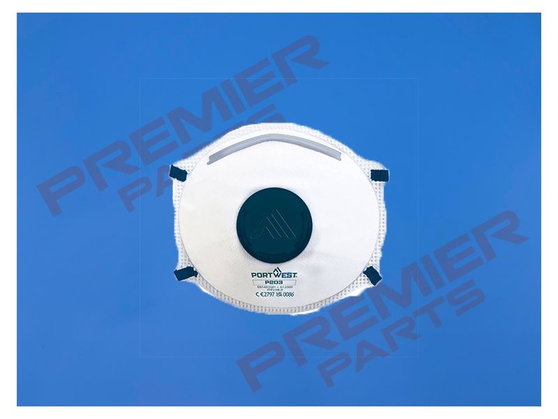 FFP2 Valved Dolomite Respirator (Pk10) White