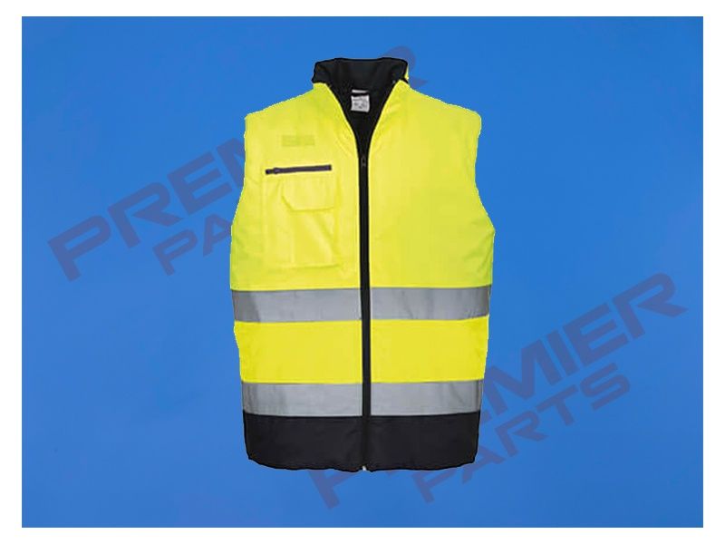 Hi-Vis Contrast Bodywarmer, Size: Small