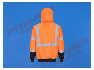 B315 - Hi-Vis Contrast Zipped Hoodie