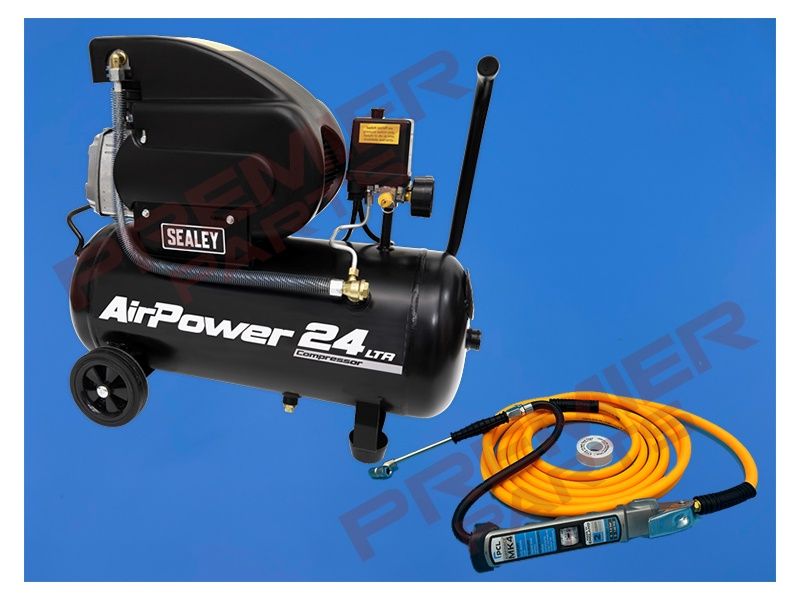 24LTR AIR COMPRESSOR &amp; HOSE KIT