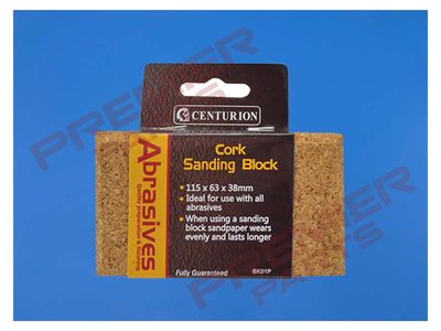 Abrasives Cork Sanding Block, 115 x 63mm