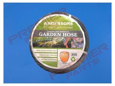 Standard Flexible Garden Hose, Black, 30m, 1/2&quot;(12mm)