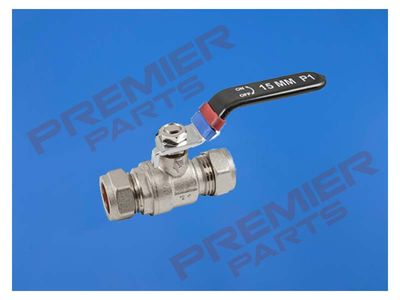 22mm Lever Ball Valve, Compression Fitting