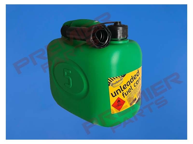 GREEN PLASTIC FUEL CAN 5L