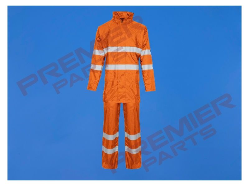 Supertouch Orange Contractor Rainsuit, Size: Small