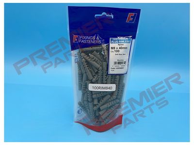 8X40 WALL PLUG PER SOLD PER PACK 100