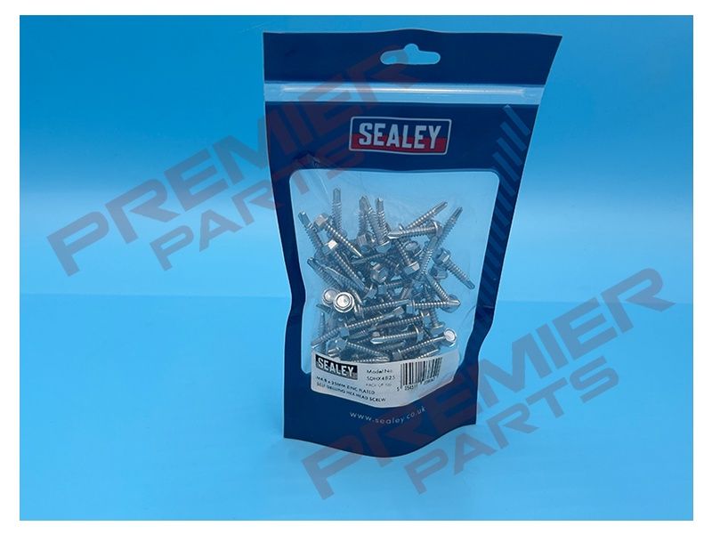 Zinc Plated Self-Drilling Hex Head Screw 4.8 x 25mm - Pack of 100