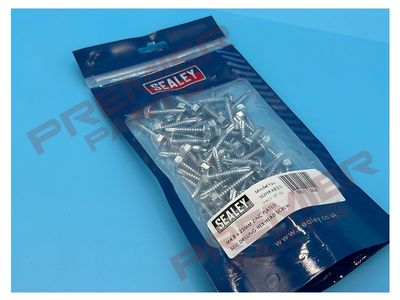 Zinc Plated Self-Drilling Hex Head Screw 4.8 x 25mm - Pack of 100