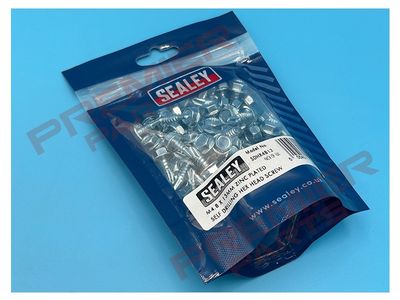 Zinc Plated Self-Drilling Hex Head Screw 4.8 x 13mm - Pack of 100