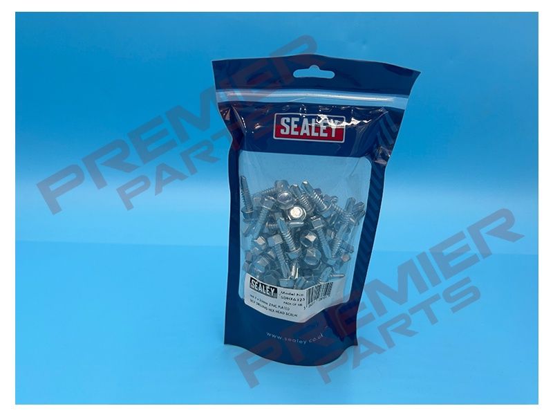 Zinc Plated Self-Drilling Hex Head Screw 6.3 x 25mm - Pack of 100