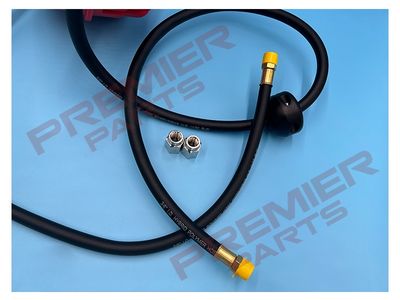 WATER &amp; COMPRESSED AIR HYBRID HOSE  REEL 15M X 1/2" + 3/8" ADAPTORS