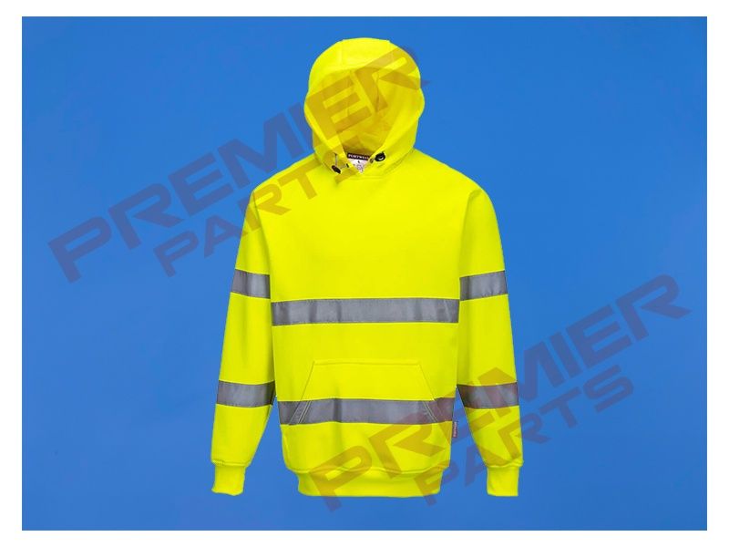 B304 - Hi-Vis Hoodie, Colour: Hi-Vis Yellow, Size: Small