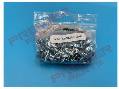 4.2 x 14.3 (No.8x9/16&quot;) Wafer Head No2. Phillips Self Drill Screws SOLD PER 100