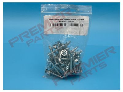 4.8x40 Wafer Head Self Drill Screws Bag Of 50