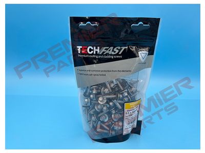TechFast Hex Head Roofing Screw Self-Drill Light Section 5.5 x 32mm Pack 100