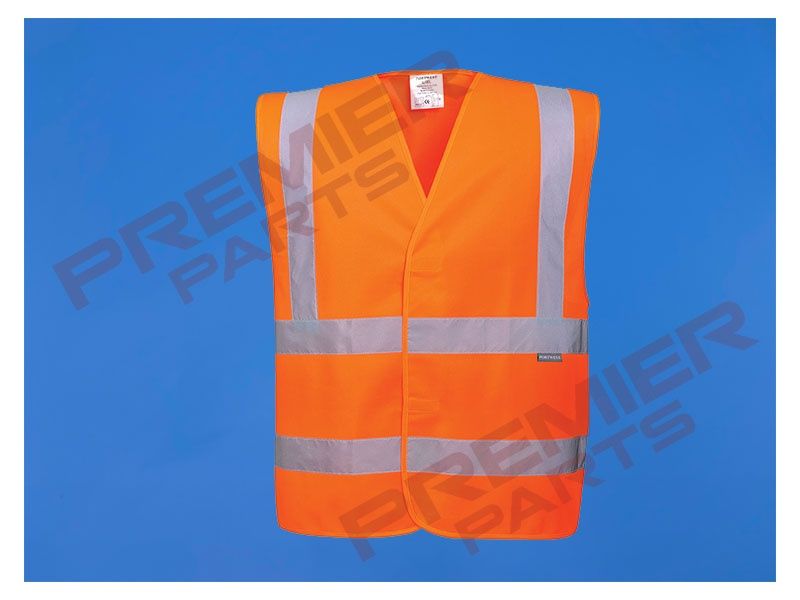 C470 - Hi-Vis Band and Brace Vest, Colour: Hi-Vis Orange, Size: S/M