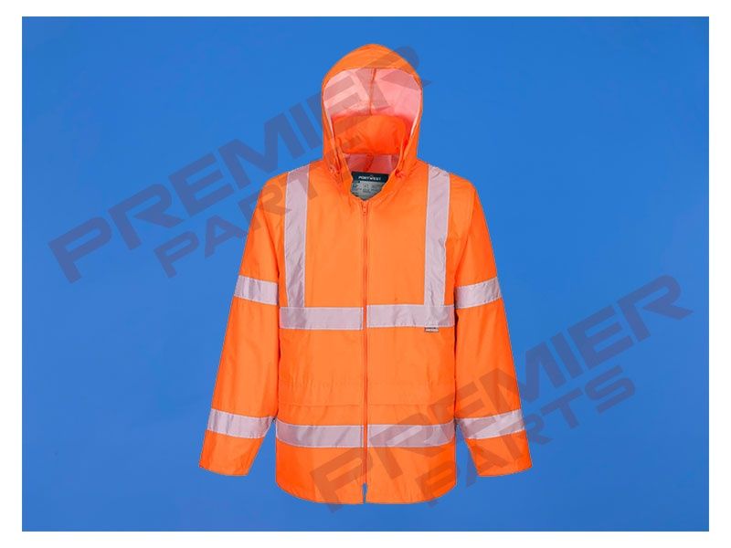 H440 - Hi-Vis Rain Jacket, Colour: Hi-Vis Orange, Size: Small