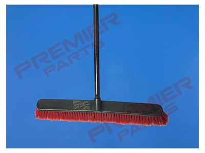24" Heavy Duty Soft Bristle Broom And Handle
