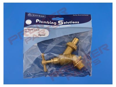 Garden Hose Tap With Double Check Valve, Brass, 1/2
