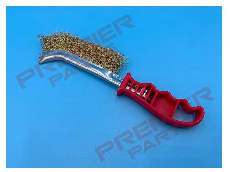 Wire Brush Brassed Steel Plastic Handle