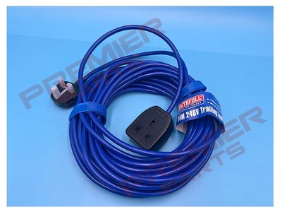 Trailing Lead 240V 13A Blue 1.5mm Cable 14m