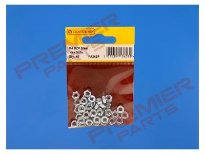 M4 ZP Steel Hex Nuts  (Pack of 40)