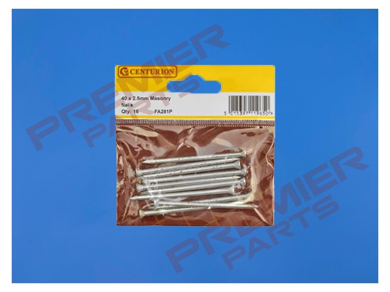 40mm Masonry Nails  (Pack of 16)