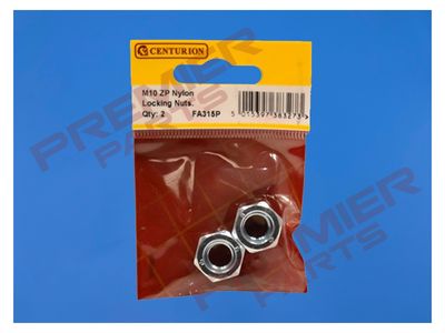 M10 ZP Nylon Locking Nuts  (Pack of 2)