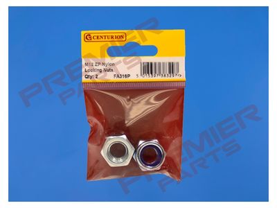 M12 ZP Nylon Locking Nuts  (Pack of 2)