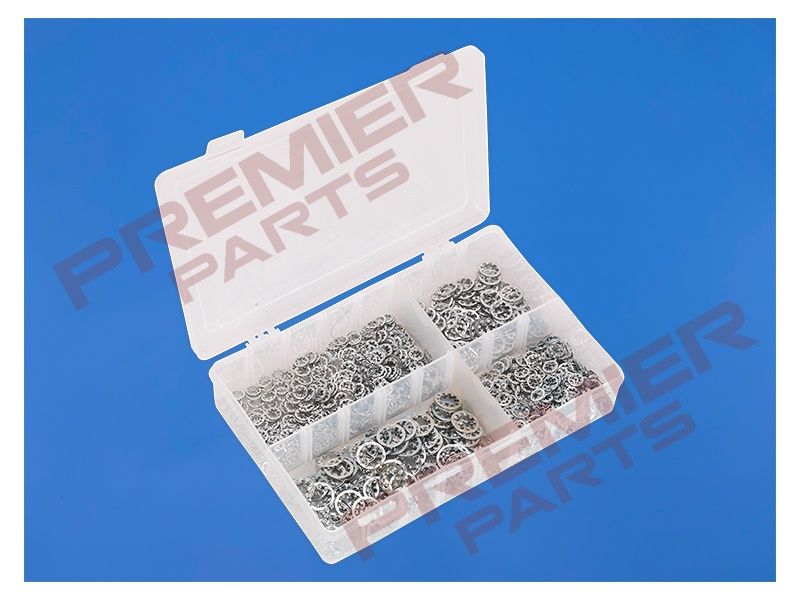Lock Washer Assortment 1000pc Serrated Internal M5-M10 Metric