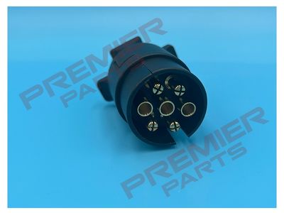 12N 7 Pin Black Plastic Plug Caravan Electric Trailer Plug