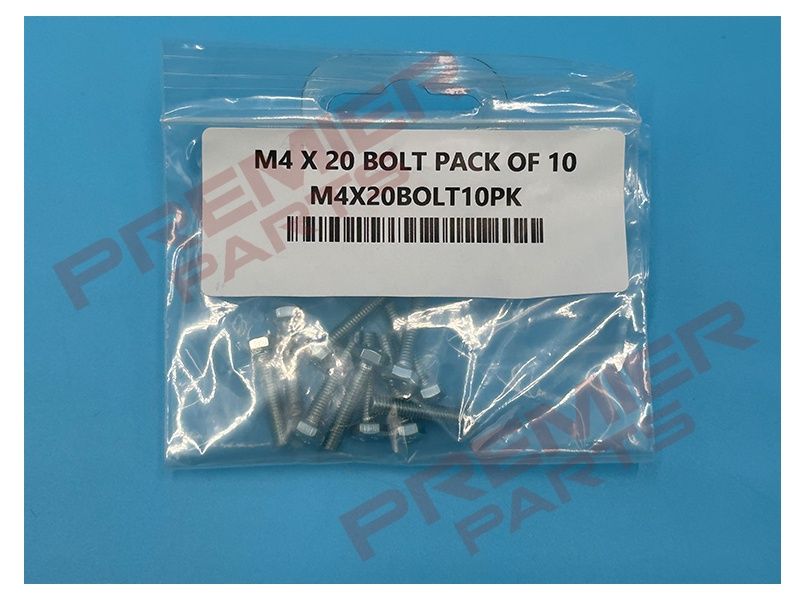 M4 X 20 BOLT PACK OF 10