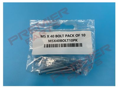 M5 X 40 BOLT PACK OF 10