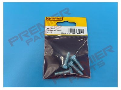 M6 x 20mm Hex Head Set Screws (Pack of 4)