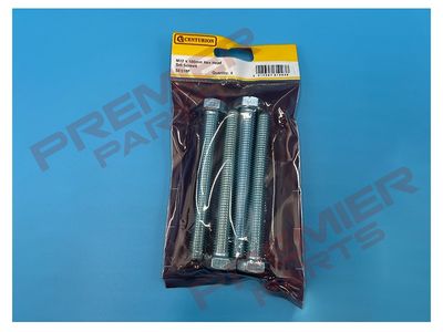 M12 x 100mm Hex Head Set Screws (Pack of 4)