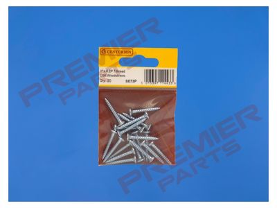 1&quot; x 6 ZP Cross Recessed Hardened Twin Thread Woodscrews with Countersunk Head (Pack of 20)