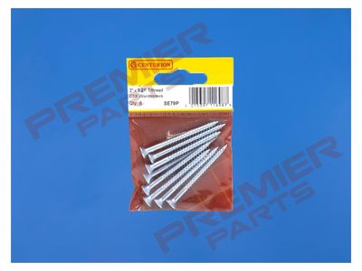 2&quot; x 8 ZP Cross Recessed Hardened Twin Thread Woodscrews with Countersunk Head (Pack of 8)