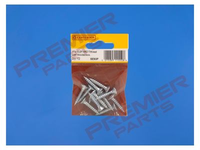 1&quot; x 10 ZP Cross Recessed Hardened Twin Thread Woodscrews with Countersunk Head (Pack of 12)