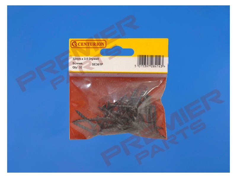 32mm x 3.5mm Drywall Plasterboard Screws (Pack of 32)