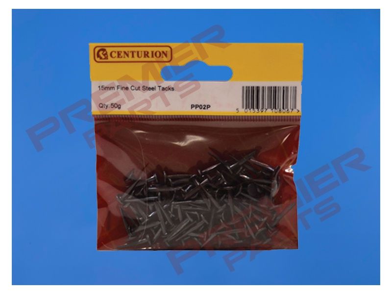 15mm Fine Cut Steel Tacks  (50g)