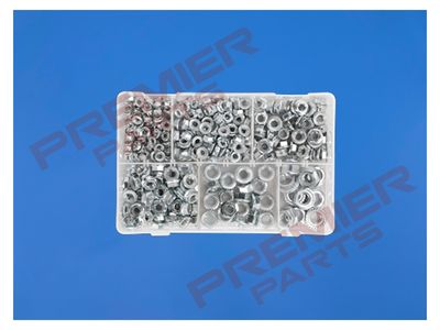 Flange Nut Assortment 390pc M5-M12 Serrated Metric