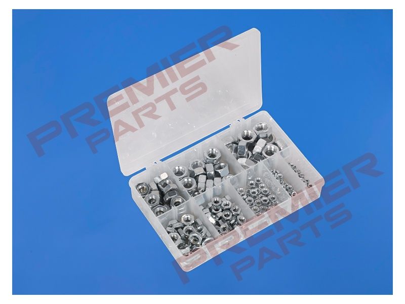 Steel Nut Assortment M4-M16 255pc