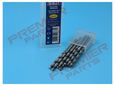 HSS Fully Ground Drill Bit Ø3.5mm Pack of 10