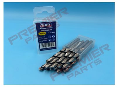 HSS Fully Ground Drill Bit Ø7.5mm Pack of 10