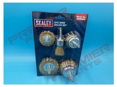 Crimped Wire Brush Set 5pc Brassed